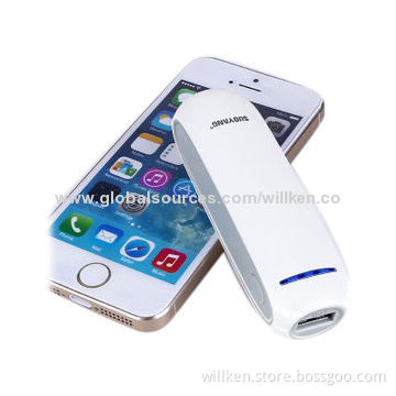 2,600mAh power banks for iPhone and iPad mini/UVA white face, 4 top LED indicator